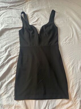 Express Black Dress with Branded Label